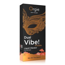 ORGIE Dual Vibe Sex on the Beach Kissable Liquid Vibrator 15 ml