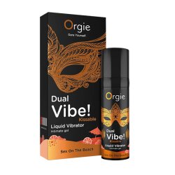 ORGIE Dual Vibe Sex on the Beach Kissable Liquide...