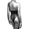 CALEXOTICS Radiance Deep V Bodysuit One Size Schwarz