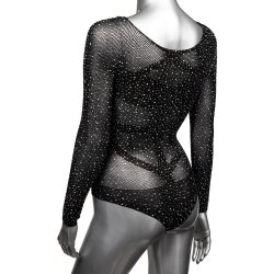 CALEXOTICS Radiance Long Sleeve Bodysuit One Size Schwarz