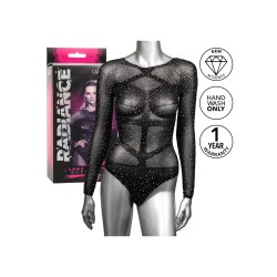 CALEXOTICS Radiance Long Sleeve Bodysuit One Size Schwarz