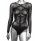 CALEXOTICS Radiance Long Sleeve Bodysuit One Size Schwarz