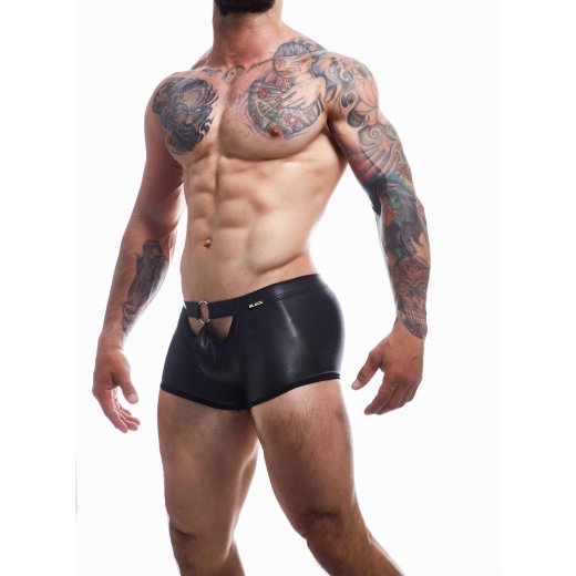 CUT4MEN Peekaboo Black Mini Pants Schwarz