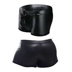 CUT4MEN Peekaboo Black Mini Pants Schwarz