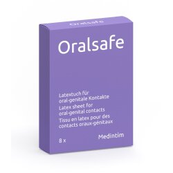 MEDINTIM Oral Safe T&uuml;cher Latex Neutral 8 Stk.