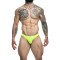 JUSTIN &amp; SIMON Klassik Bikini aus Spandex Neon Gelb