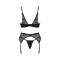 OBSESSIVE Bellastia Dessous-Set Schwarz