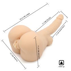 KIOTOS Masturbator Dildo, Pussy & Ass