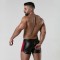 LOCKER GEAR Backroom 3 Way Zipper Shorts Schwarz/Rot