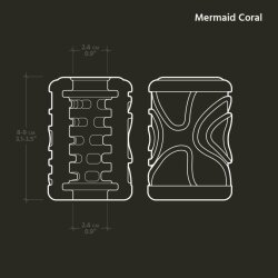 THE HANDY Innenstruktur Mermaid Coral Sleeve Transparent