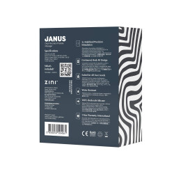 ZINI Janus Anti-Shock Prostata-Stimulator Medium Schwarz