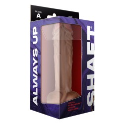 SHAFT Dildo aus Liquid-Silikon Model A 26,5 cm Ø 4,9 Beige