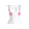 BOUND Einstellbare Brustwarzenklemmen mit Pl&uuml;schbausch Pink