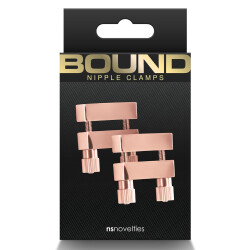 BOUND Einstellbare Brustwarzenklemmen V1 aus Metal Ros&eacute;-Gold