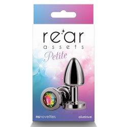 NS NOVELTIES Rear Assets Anal-Plug Gunmetal/Rainbow S