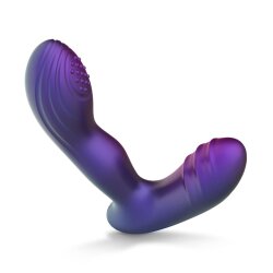 HUEMAN Galaxy Anal- und Prostata-Plug mit pochender Vibration Lila
