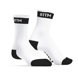 SNEAKXX Fetish Sport Socken BTTM Weiss/Schwarz One Size