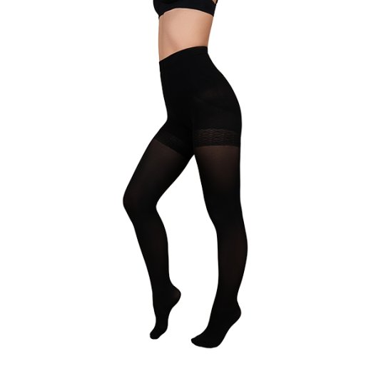 BYE BRA Total Push Up Tights 100 Strumpfhosen Schwarz