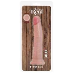 TOY JOY Get Real Dildo aus TPR 36.5 cm ohne Hoden Beige