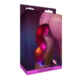 TABOOM Unicorn Tail &amp; Anal-Plug mit LED Schwarz
