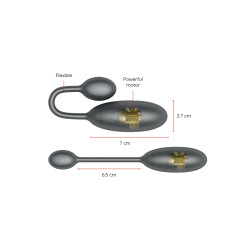 ONINDER Denver Vibrating Egg mit App Steuerung 7,0 cm &Oslash; 2,7 cm Schwarz