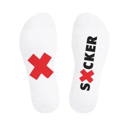 SNEAKXX Fetish Sport Socken SXCKER Weiss/Schwarz One Size