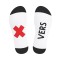 SNEAKXX Fetish Sport Socken VERS Weiss/Schwarz One Size