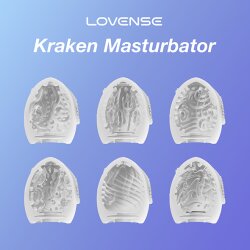 LOVENSE Kraken Masturbations-Ei aus TPE 6 Stk.