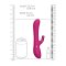 VIVE Chou Rabbit-Vibrator mit austauschbaren Aufs&auml;tzen Pink