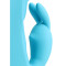 LOVELINE Ribbed Rabbit Vibrator aus Ultra-Soft-Silikon Glacial Blue