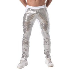 TOF Glitter Pants Silber/Weiss