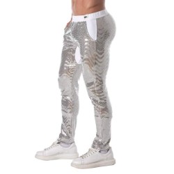 TOF Glitter Pants Silber/Weiss