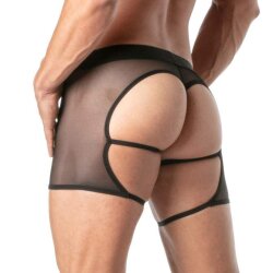 TOF Mesh Thong with Chaps inspired String Schwarz