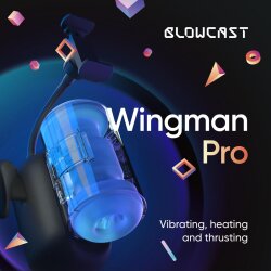 BLOWCAST Wingman Pro Automatischer Masturbator mit Stossbewegung, Vibration &amp; Heizfunktion