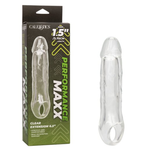 CALEXOTICS Performance Maxx Penis Sleeve mit 3,75 cm Verl&auml;ngerung Transparent