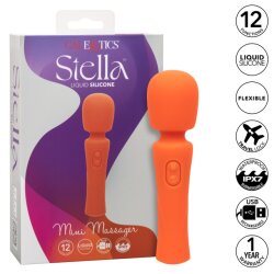 CALEXOTICS Stella Mini Bodywand aus Fl&uuml;ssigsilikon Orange