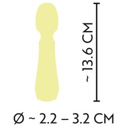 CUTIES Mini Bodywand aus Super-Soft-Silikon Gelb