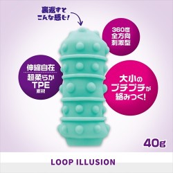 MAGIC EYES Magic Idol Loop Illusion Masturbator aus TPE Turquoise