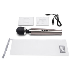 LE WAND Bodywand Die Cast Rechargeable Vibrating Massager Schwarz/Silber