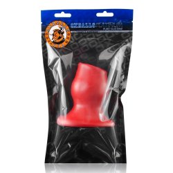 OXBALLS Pighole 1 Hollow Anal-Plug aus Silikon Rot Small