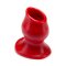 OXBALLS Pighole 1 Hollow Anal-Plug aus Silikon Rot Small