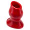 OXBALLS Pighole 3 Hollow Anal-Plug aus Silikon Rot Large