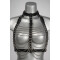 VOYEUR X Harness Fascinate aus Leder Schwarz/Silber One Size