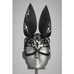 VOYEUR X Bunny Maske Lilly aus Leder Schwarz One Size