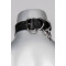 VOYEUR X Halsband Lock aus Leder Schwarz/Silber One Size
