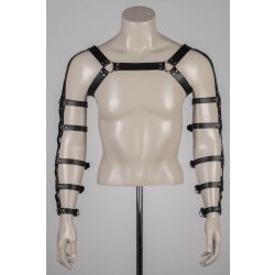 VOYEUR X Harness Hero aus Leder Schwarz/Schwarz One Size
