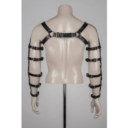 VOYEUR X Harness Hero aus Leder Schwarz/Schwarz One Size