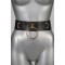 VOYEUR X Hüftgürtel Eternity aus Leder Schwarz/Gold