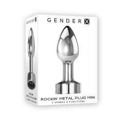 GENDER X Rockin Anal-Plug mit Vibration aus Aluminium Mini
