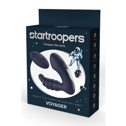 DREAM TOYS STARTROOPERS Voyager Prostate Massager mit Vibration &amp; Fernbedienung Dunkelblau